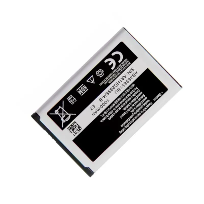 Replacement battery AB463651BU Suitable for B3410/C6112/J800 AB463651BE/AB463651BU mobile phone batteries 1000mah