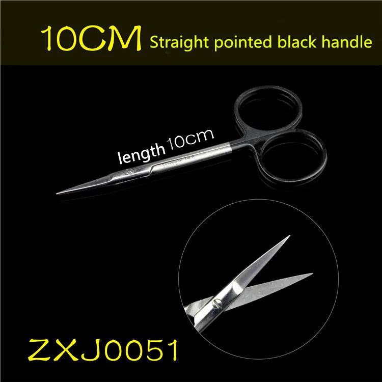 304 Stainless steel high quality eye scissors for cosmetology and double eyelid scissors for quick shearing of fine gold handle