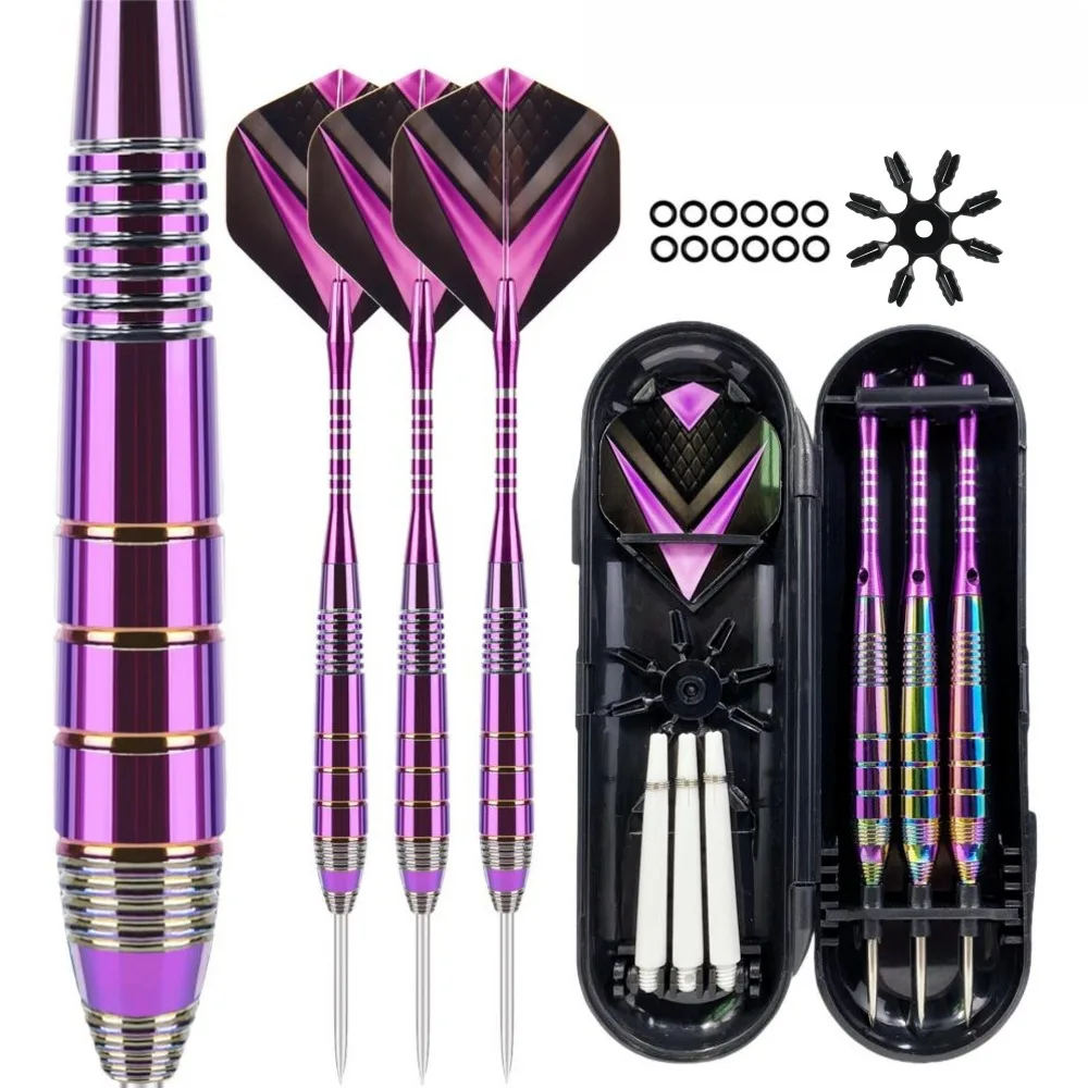 

Набор металлических наконечников для дартса, 3 алюминиевых вала, металлические дротики, профессиональные наборы стальных наконечников для дартса, дополнительные 3 полета для дротиков, 3 заменяют пластиковые валы