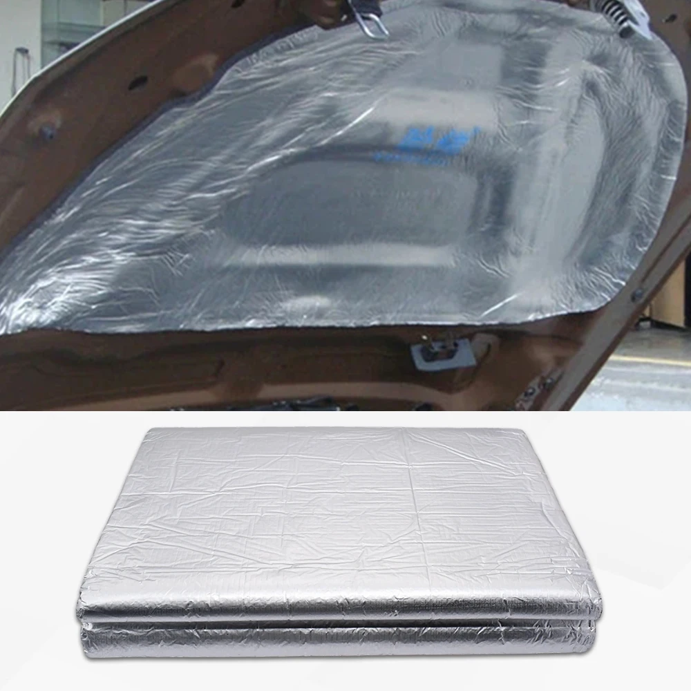 200x50cm Fireproof Heat and Sound Insulation Mat Acoustic Thermal Mat Soundproof Wall Panels Noise Insulation for Car Deadening