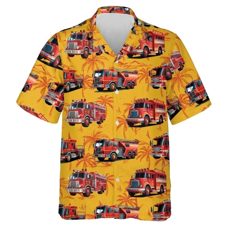 Summer Hawaiian Shirts For Men 3D Printed Funny Casual Oversized Shirt Tops Clothing Fashion Mens Beach Blouses Shirt