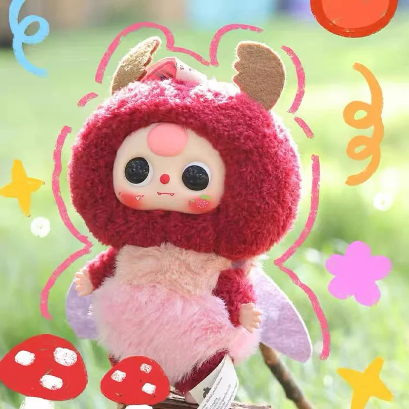 BabyThree Elf Plush Blind Box VInyl Trendy Toy Mystery Box Cute Bag Pendants, Hanging Keychain Ornaments Collectible Gift Toy