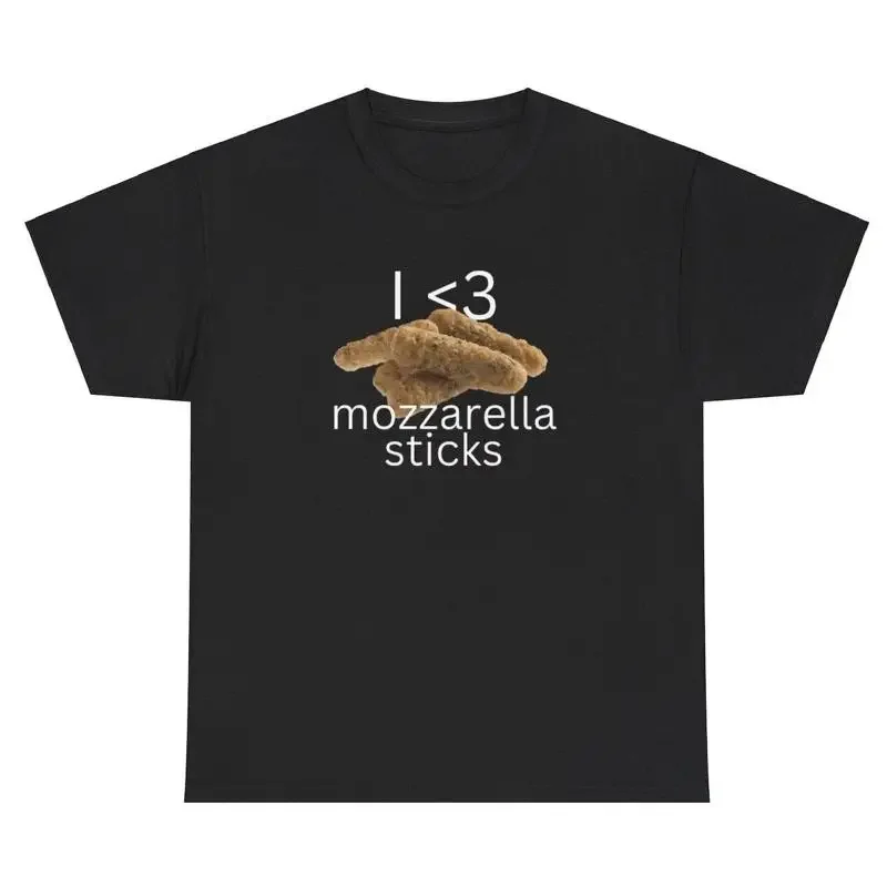 Camiseta I Love Mozzarella Sticks, divertida camiseta con diseño de amante del queso, camiseta con Meme de la Gen Z
