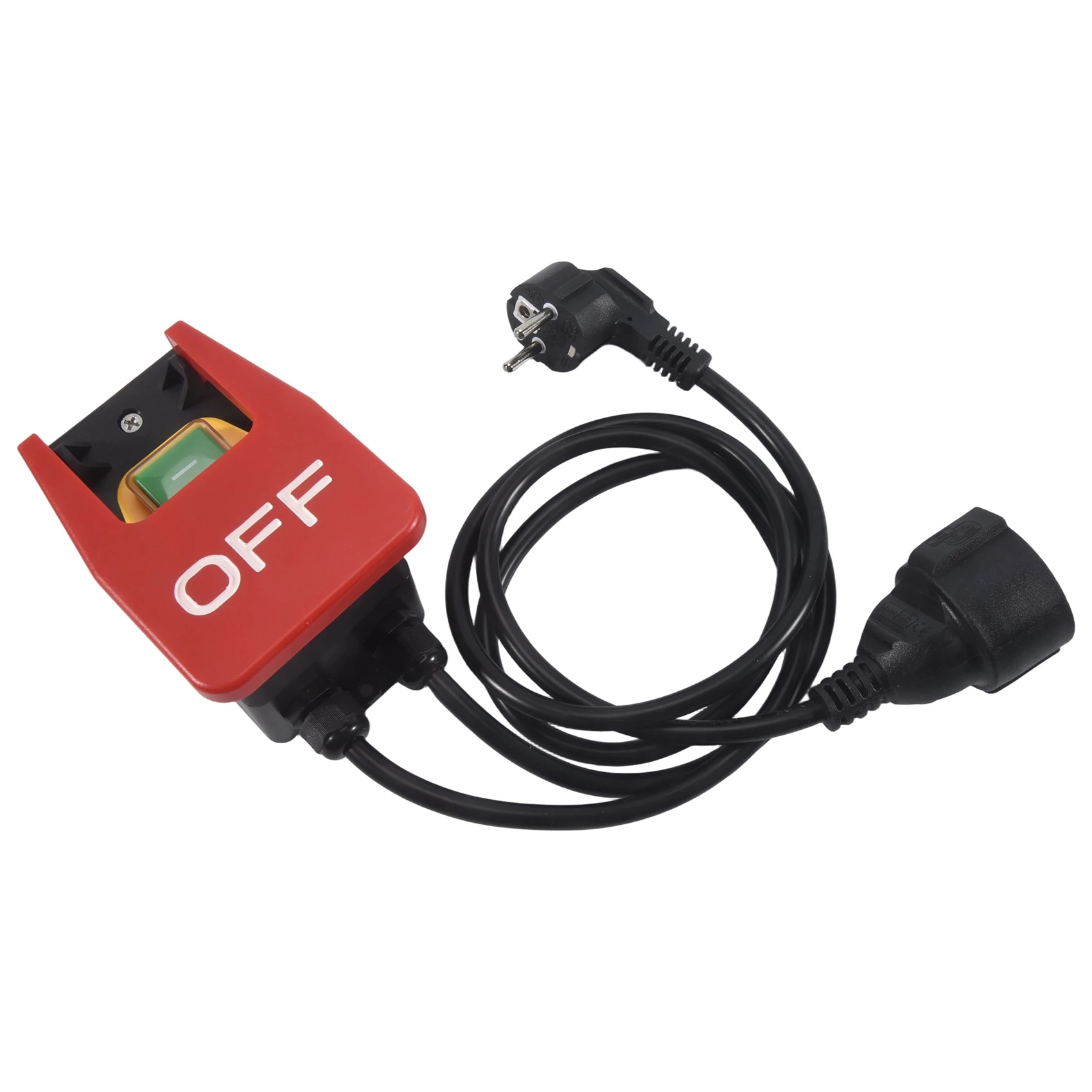 A58Z 220V Single-Phase On/Off Switch, Safety Switch, Zero Voltage Switch with Socket, Emergency Off Switch EU Plug