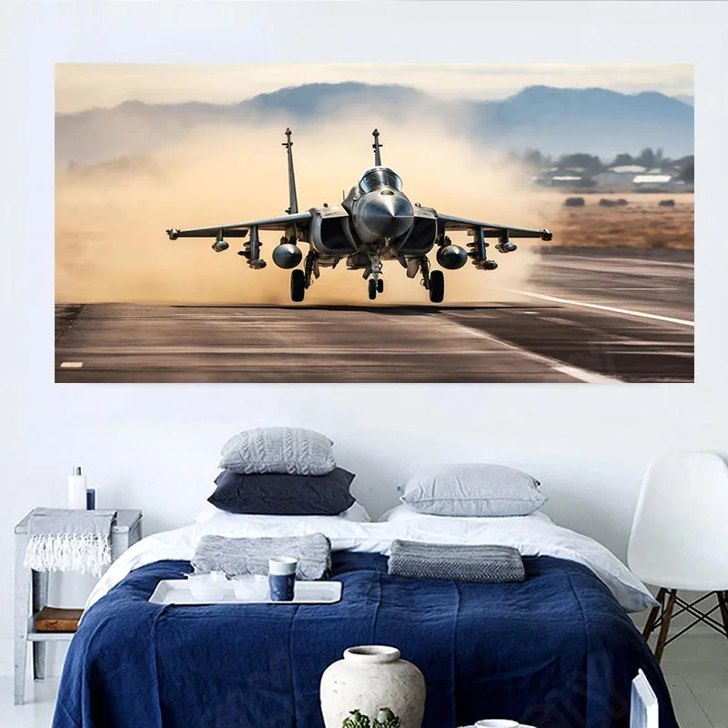 Canvas Painting for Living Room, Art Pictures, Take Off, Aircraft, Gliding Plane, Modern Poster, Home Wall Decoration