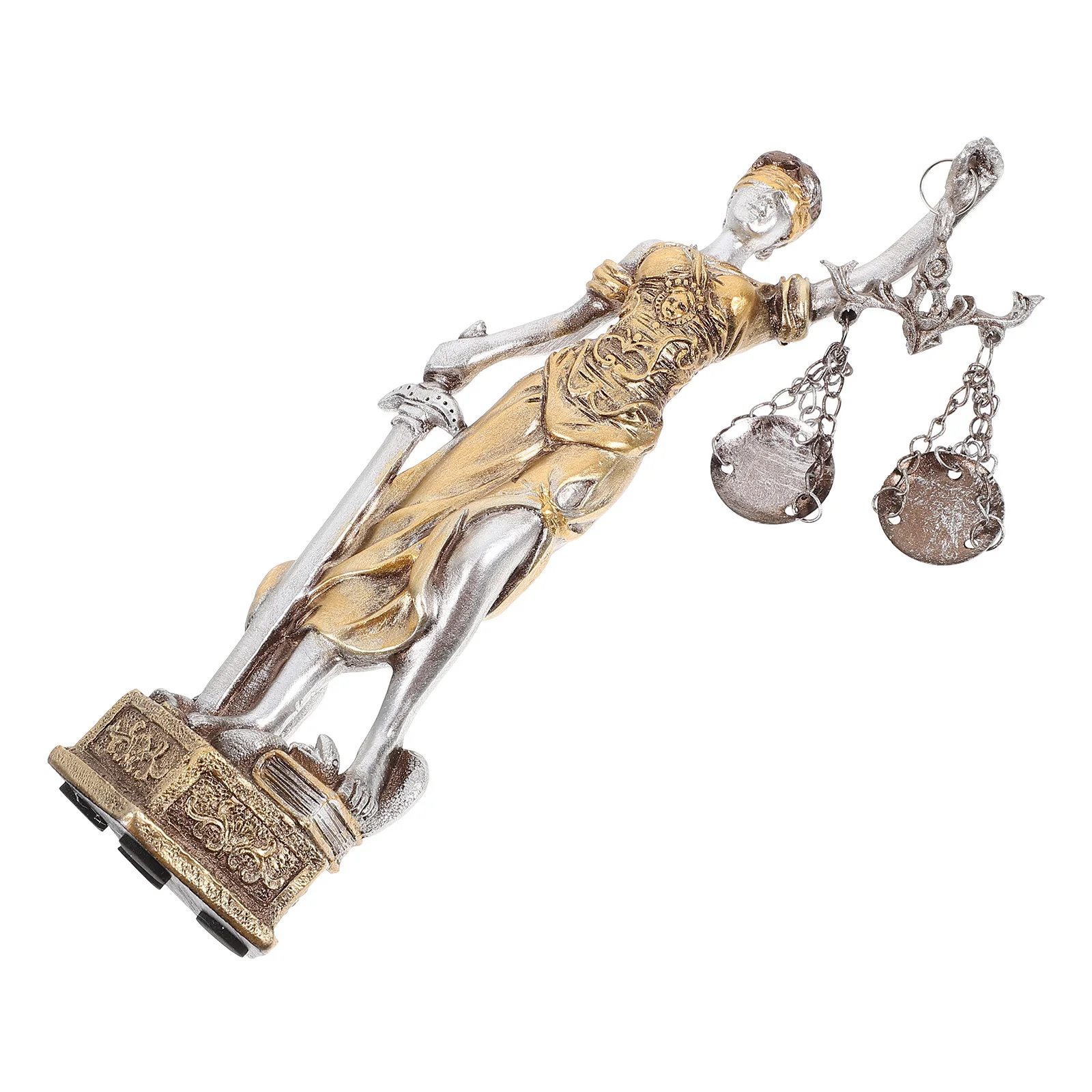 

Statue Of Justice Goddess Classical Roman Style Resin Office Home Decor Bookshelf Law Firm Legal Symbol Artistic