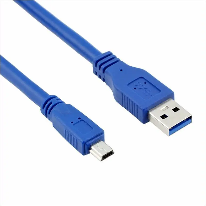 Przedłużacz USB 3.0 typu A do Mini USB 10-pinowy B Kabel do transmisji danych Przewód adaptera Super Speed 5Gbps Przedłużacz kodu Kabel USB 3.0