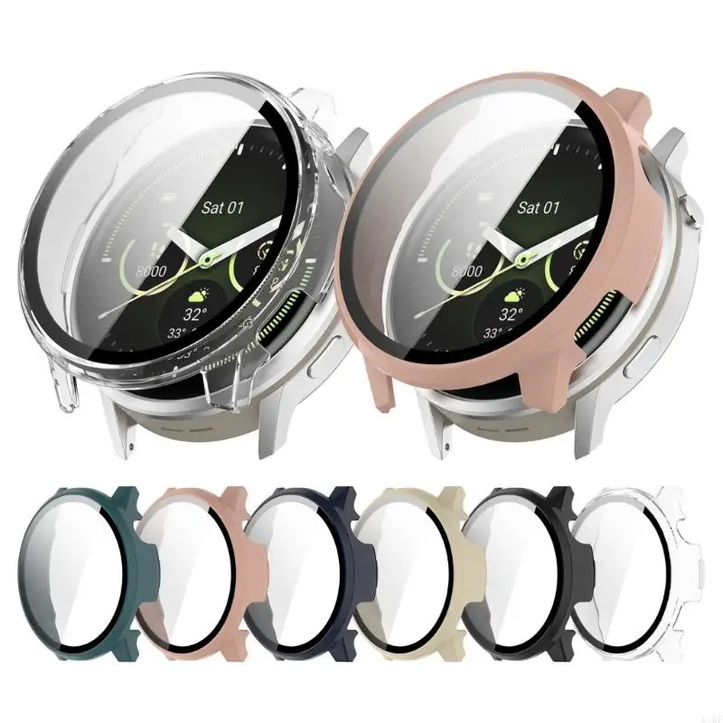 

Smartwatch Cover Shell Screen Protector Tempered Glass Film for 4 41mm Scratchproof Case Film Dustproof Case K1KF