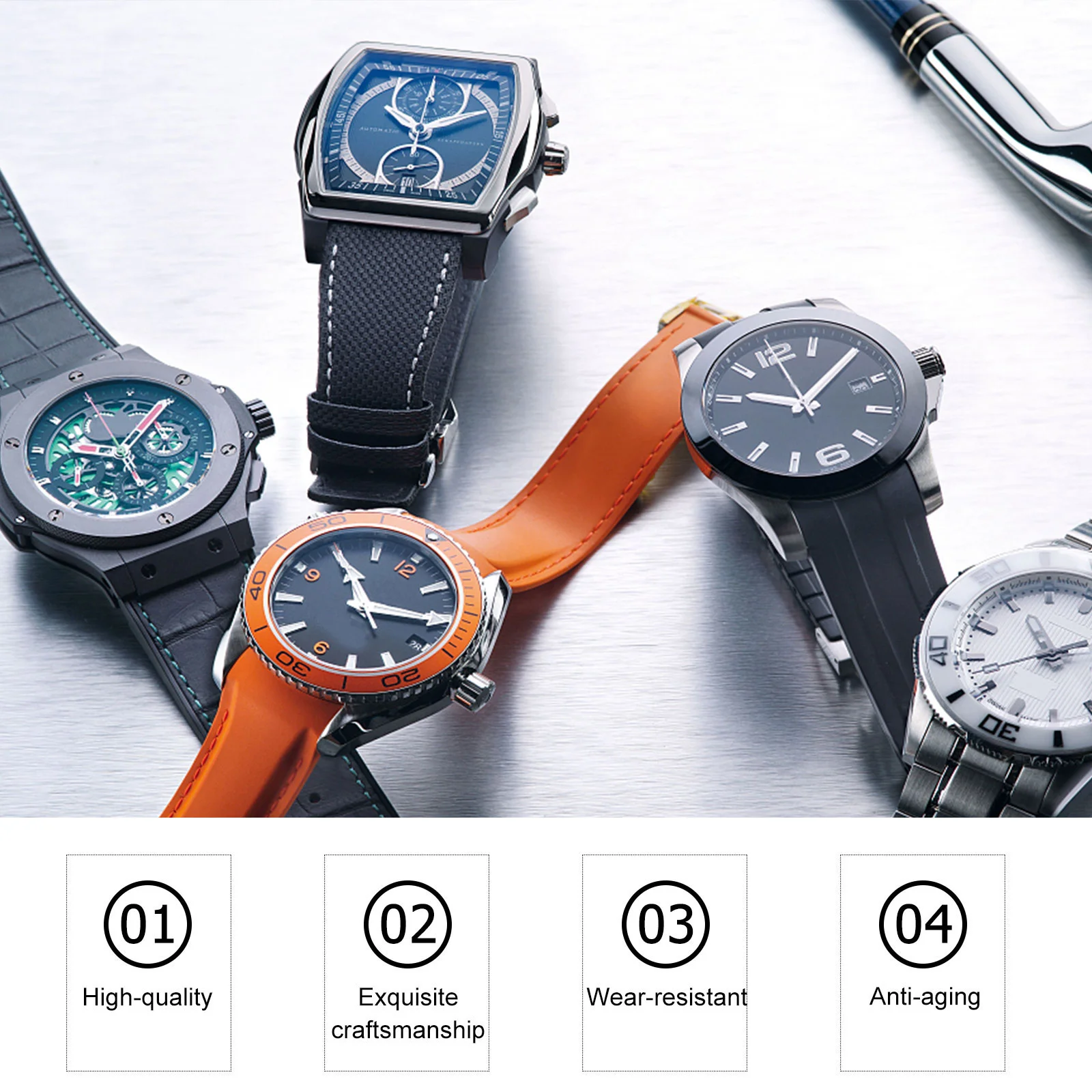 2 Pcs Watch Storage Case Floating Display Box Transparent Frame for Jewelry Earrings Bracelets Necklaces Safe Material