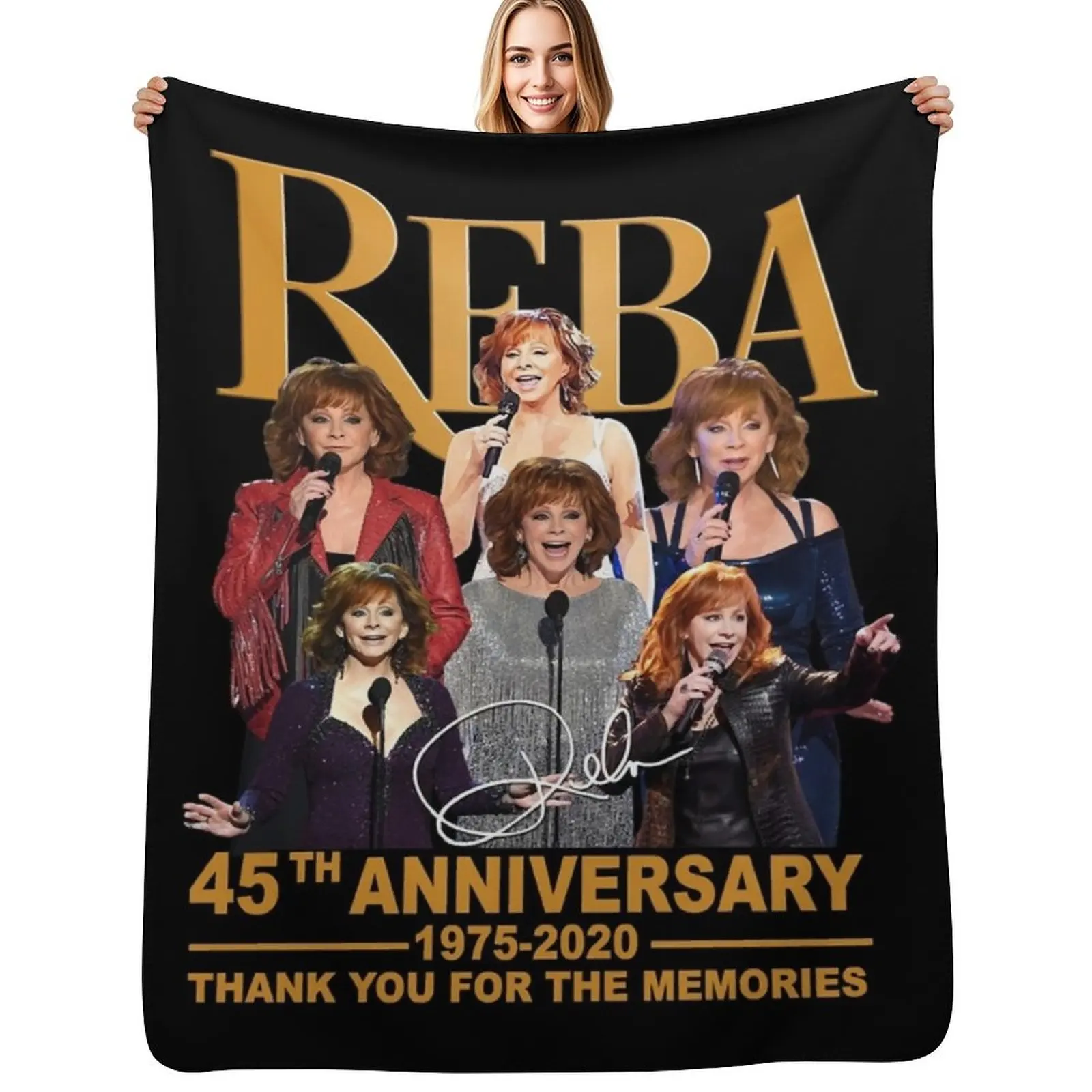 

Limited Edition - Reba Classic Throw Blanket Comforter decorative Soft Plush Plaid Kid'S Blankets