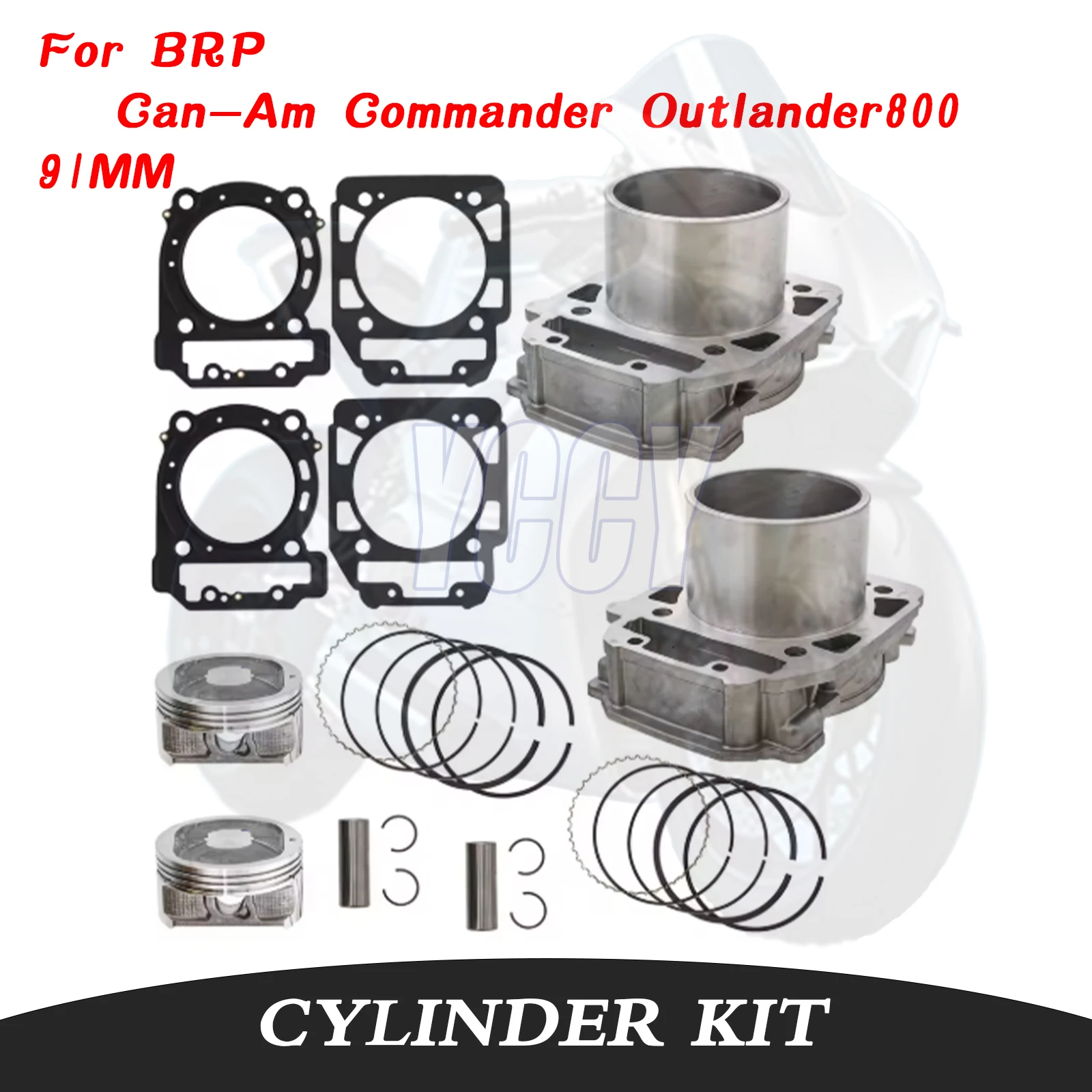 91mm 800cc Motorcycle  Engine Cylinder Kit Piston Rings Gasket Fit For Can-Am Commander BRP Outlander800 MAX 800 ATV 2006-2015