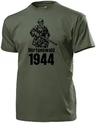 Forest 1944 WWII Hürt Gen Schmidt Battle German Soldier Snap 98 K Steel Helmet Forest Men T-Shirt