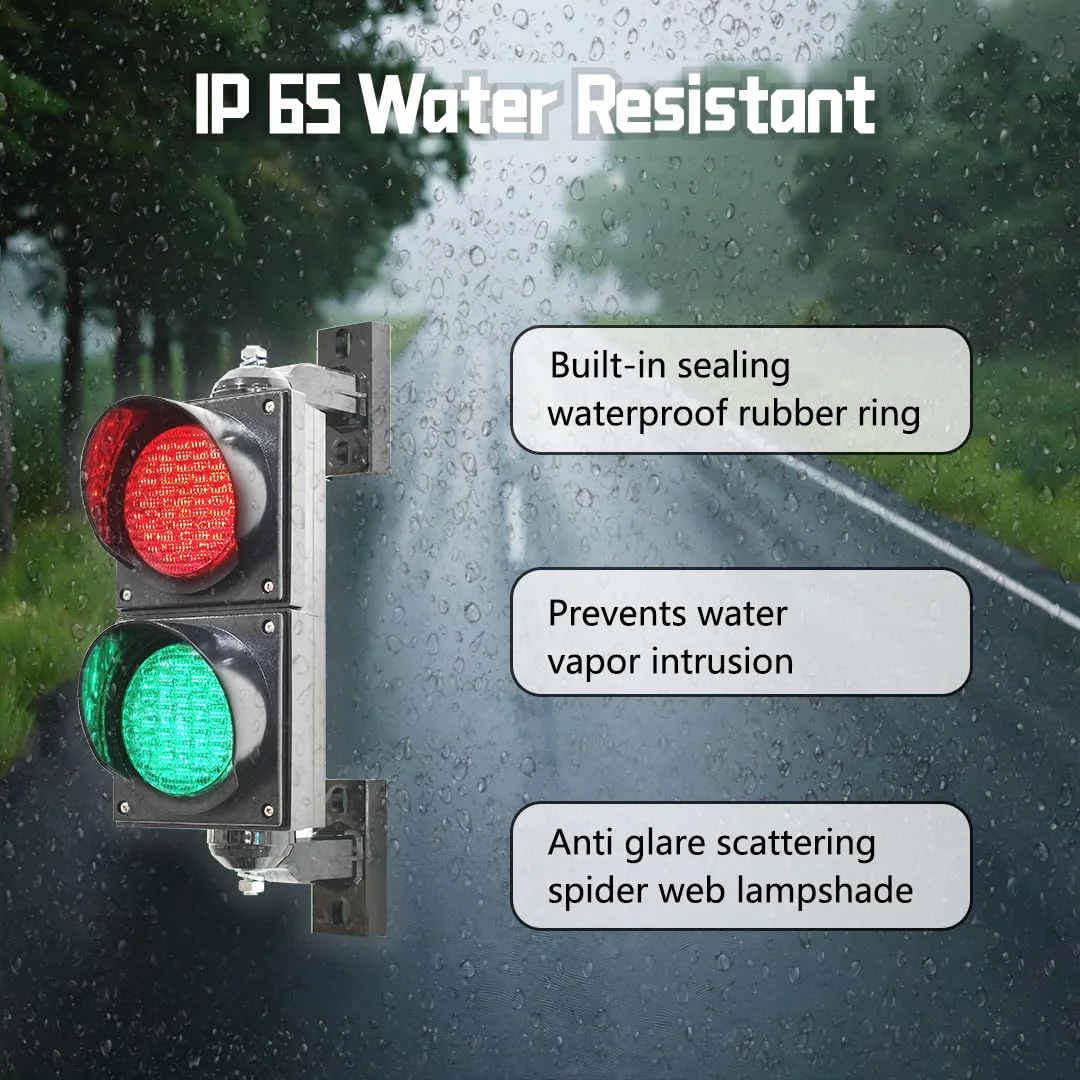 Led إشارة المرور 220 فولت إشارات تحذير لاسلكي للتحكم عن بعد أضواء إشارة الأمن أحمر أخضر عصا المرآب 100 مللي متر السلامة