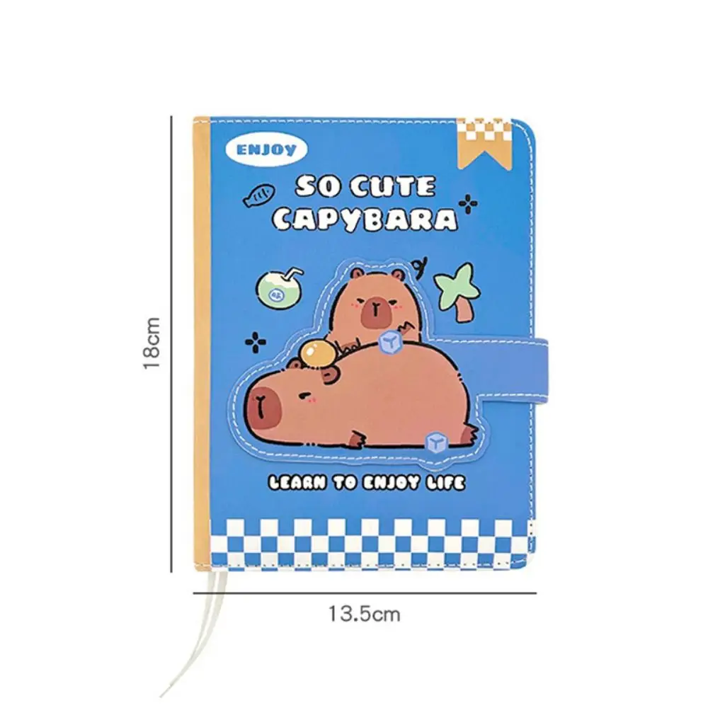 Kawaii بو كابيبارا دفتر المغناطيسي مشبك الأعمال المذكرات المغناطيسي دفتر كراسة الرسم 96 صفحة B5 مكتب المفكرة الصغيرة