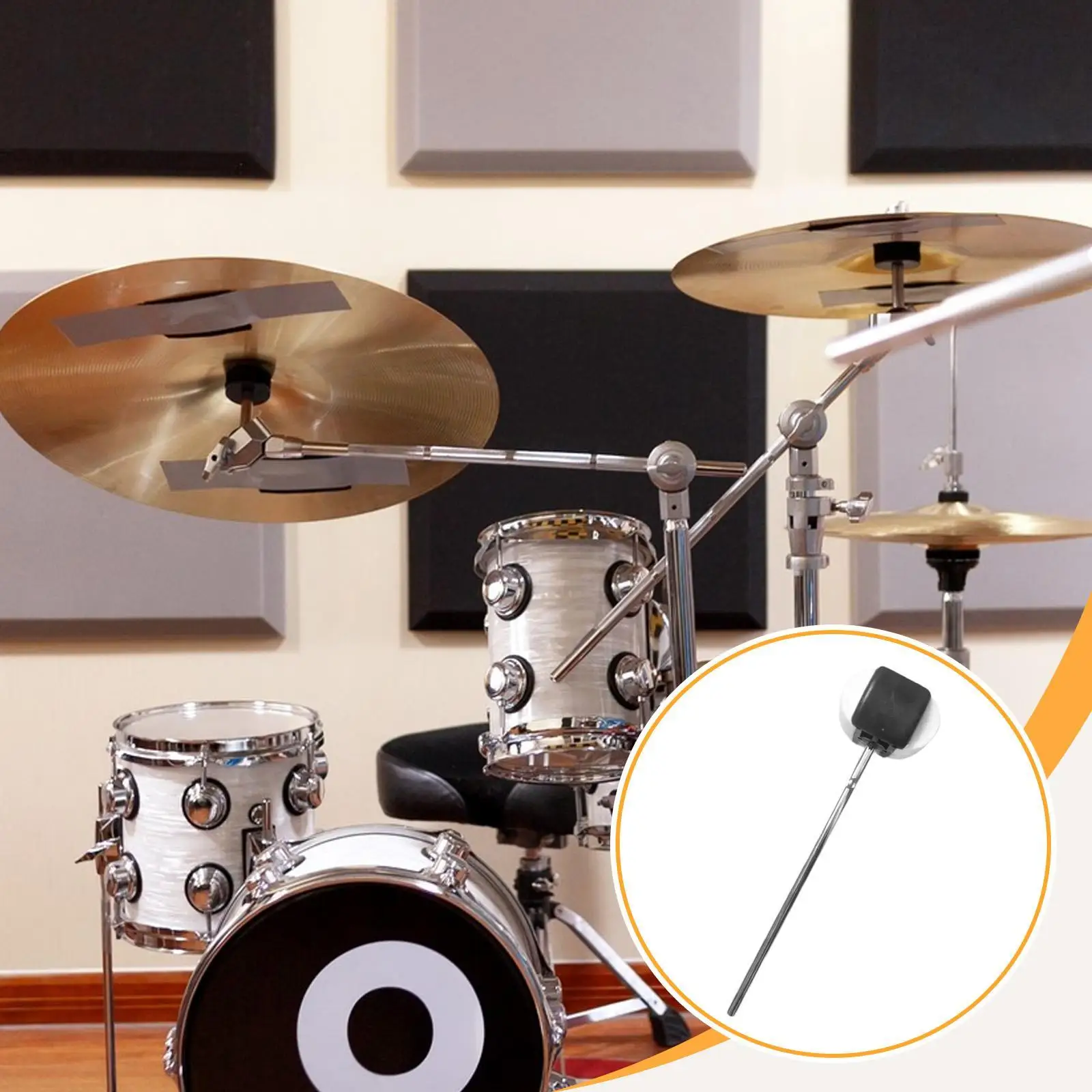 ورأى طبلة باص الخافق المهنية عمود معدني ورأى رئيس ركلة طبل الدواسات الخافق لممارسة الأداء مرحلة العرض الحي