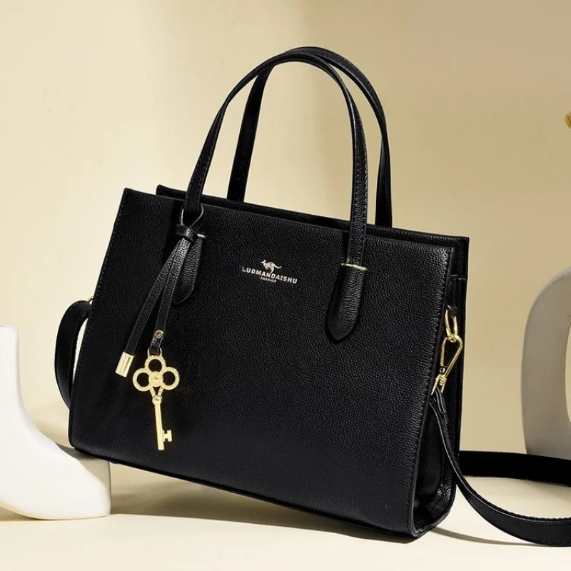 Bolsos de mano de moda para mujer hechos de cuero premium con estilo diario refinado de París informal ​