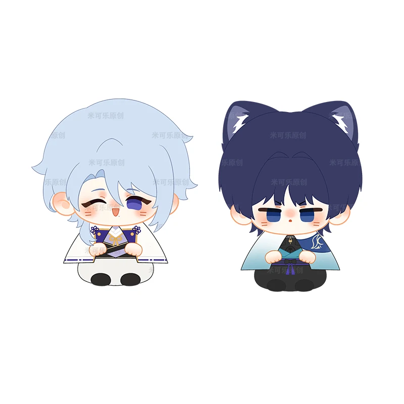 Genshin Impact Portachiavi in peluche Wriothesley Neuvillette Kaveh Xiao Furina Lyney Arlecchino Bambole da gioco Ciondolo borsa Regali