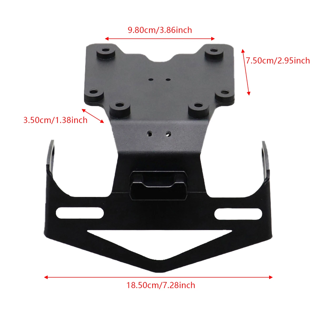 Motorcycle Rear License Plate Holder Bracket with Light Tail Tidy Fender Eliminator For Yamaha Tenere 700 XT700Z 2019-2013 Parts image 5