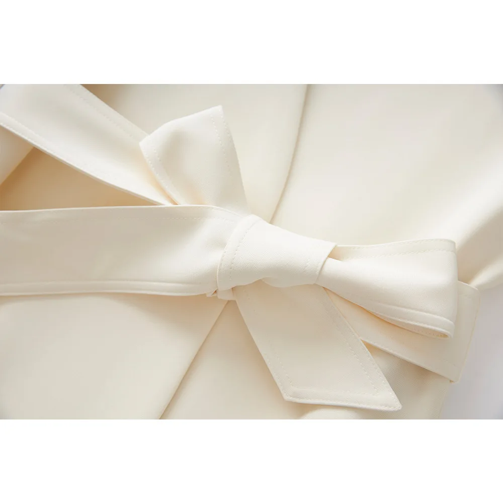 ZOCI-cárdigan con frente abierto para mujer, chaqueta con cinturón y cuello en V, prendas de vestir informales para oficina, abrigo ligero, novedad de invierno 2025