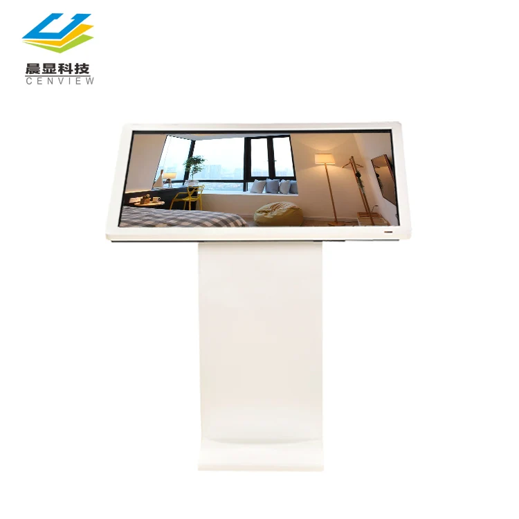 Advertising indoor display touch screen kiosk, 43 inch all in one touch kiosk