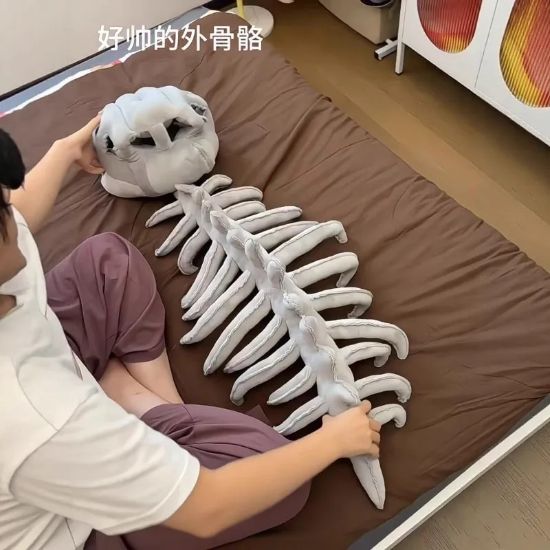 مضحك ديناصور الهيكل العظمي نموذج ألعاب من نسيج مخملي ديناصور الهيكل الخارجي دعوى تأثيري القبعات قبعة حفلة الزي جمع مهرجان هدية