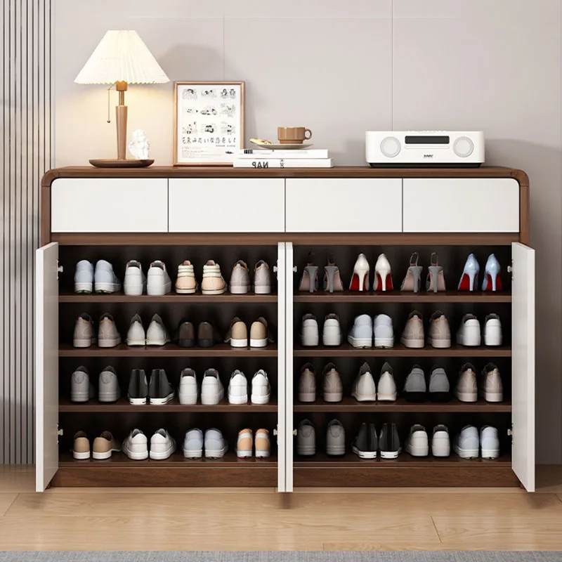 

Modern Vertical Shoe Cabinet Entrance Hall Slippers Luxury Designer Organizer Wooden Shoe Shelf Storage Zapatero Home Furniture