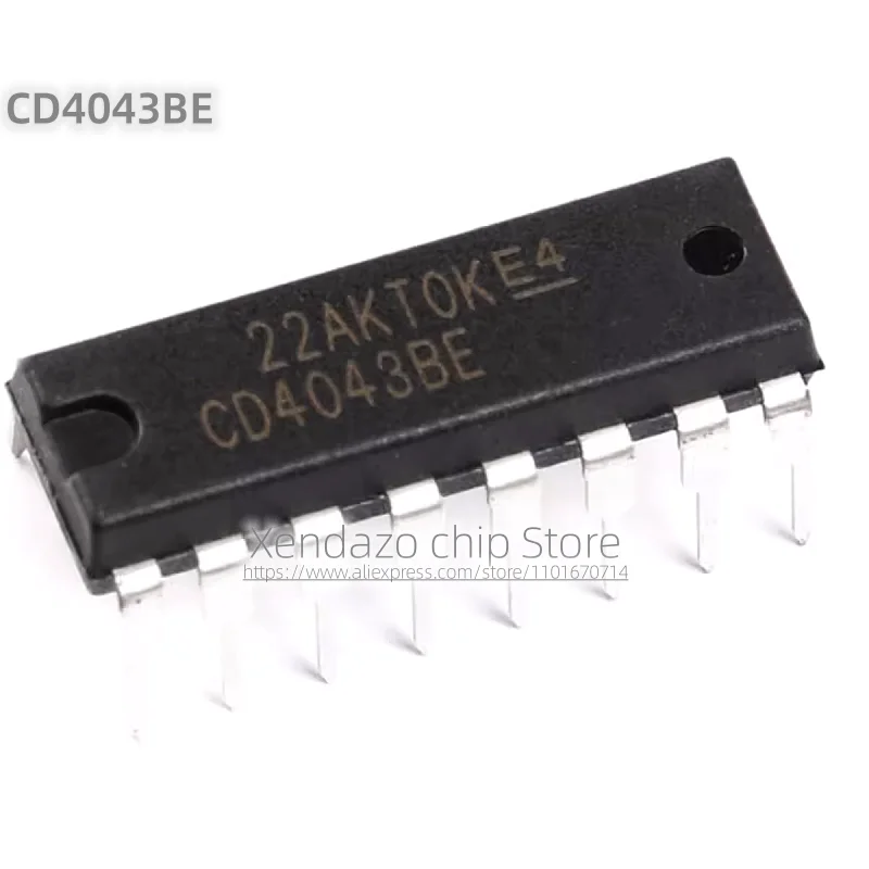 10pcs/lot CD4043BE DIP-16 package Original genuine CMOS quad NAND gate Logic chip