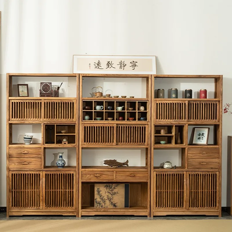 

Solid wood Duobao Pavilion Shelf Tea Corner Cabinet Display Cabinet Storage Tea Room Side Cabinet