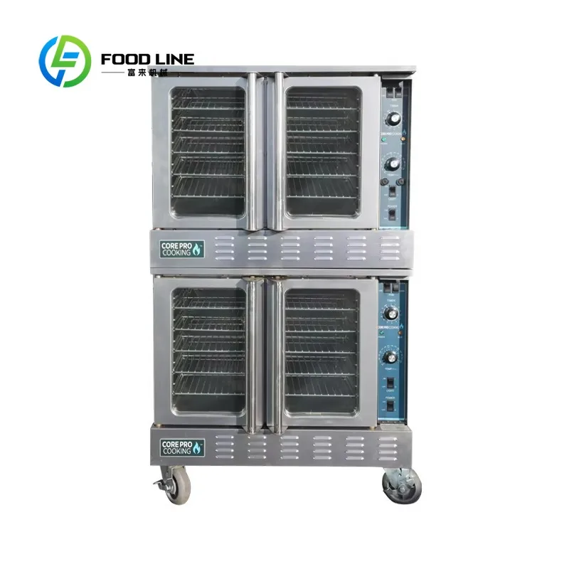 Customized size Commercial high-power electric/gas pizza cake convection oven for bakeries