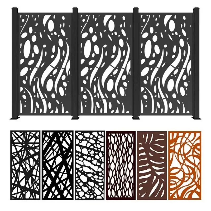 Decorative metal aluminum stainless steel glass bathroom office room wall panels interior wall divider partition