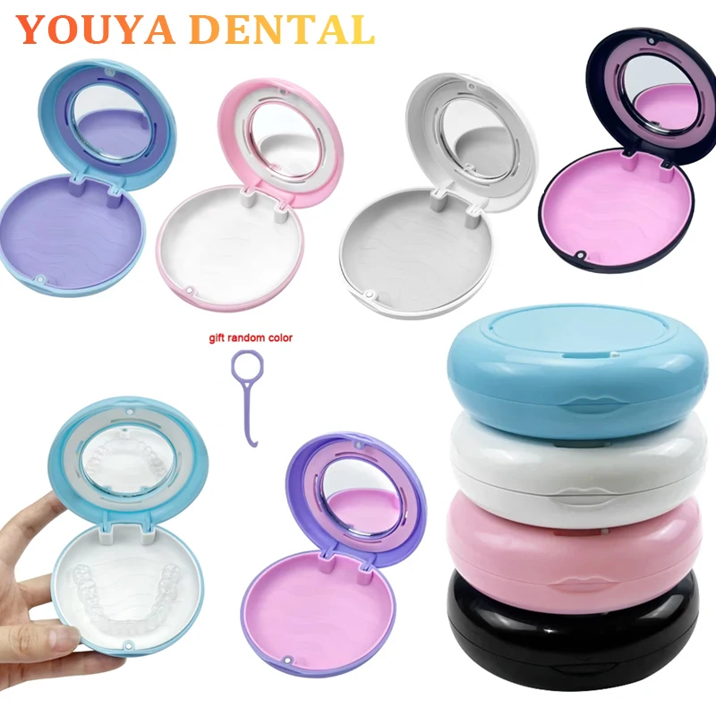 

1Pc Braces Orthodontic Case Dental Retainer Box Case Magnetic Aligner Mouth Guard Container For Teeth Travel False Denture Boxes