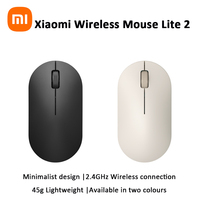 Original Xiaomi Wireless Mouse Lite 2 2.4Ghz Simplicity 1000 dpi Full Grip Quickly Positioning Portable Mini Office Home Mouse