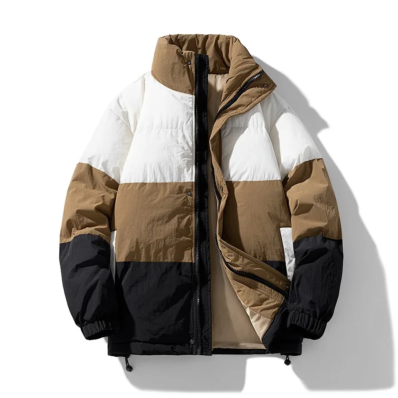

Stand Collar Winter Windproof Men Parkas Outdoor Thickened Warm Men Parkas High Quality Fashion Casual Cotton Clothing for Men
