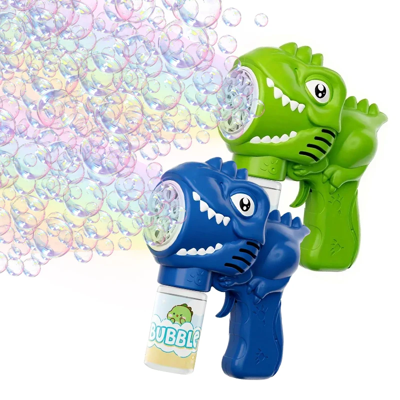 Children's Outdoor Dinosaur Bubble Gun Toy Wedding/Birthday Party Wedding Bubble Gun Without Battery Bubble Water