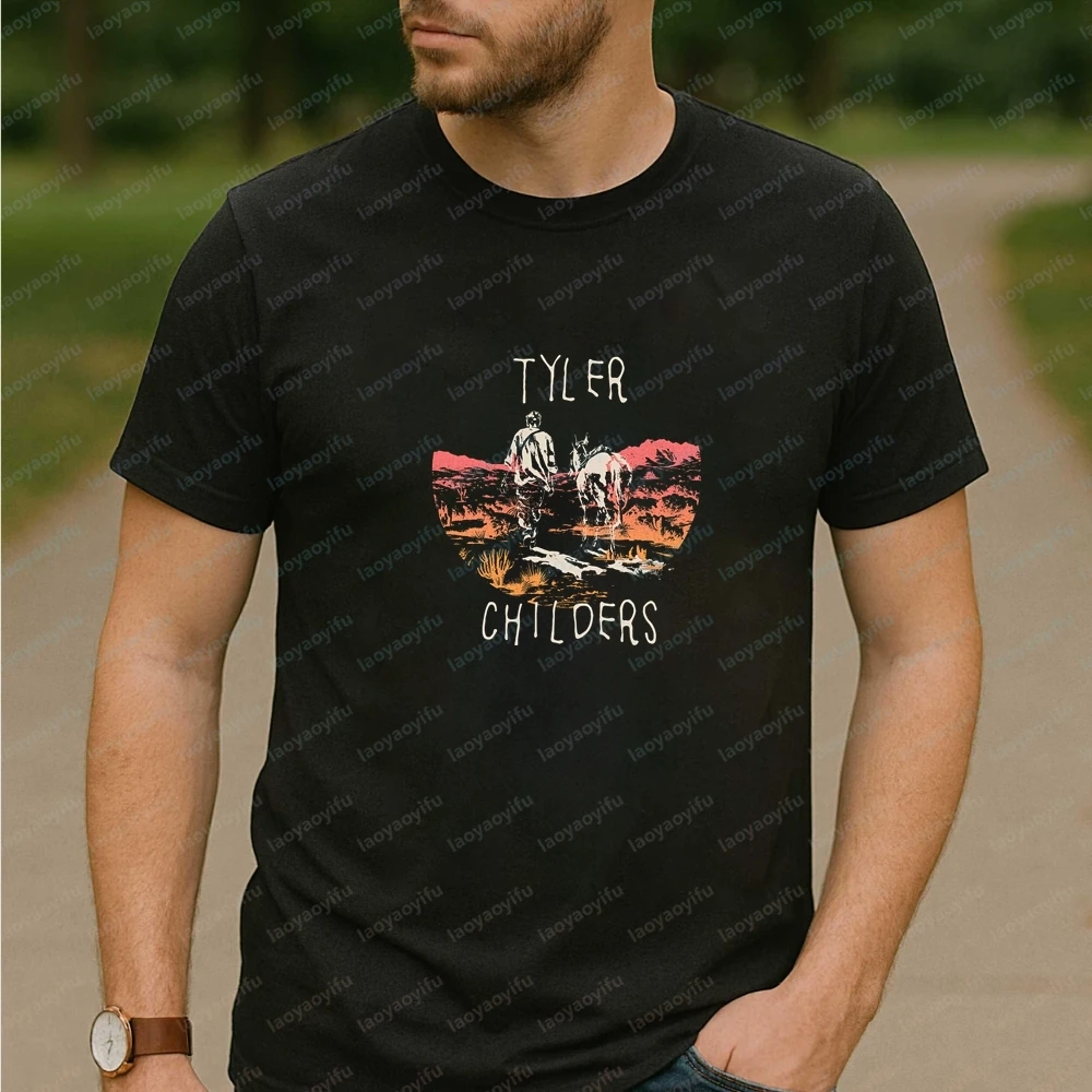 New Tops and T-shirts. Country Singer Tyler Childers' Short-sleeved Summer Comfortable T-shirts for Both Men and Women.