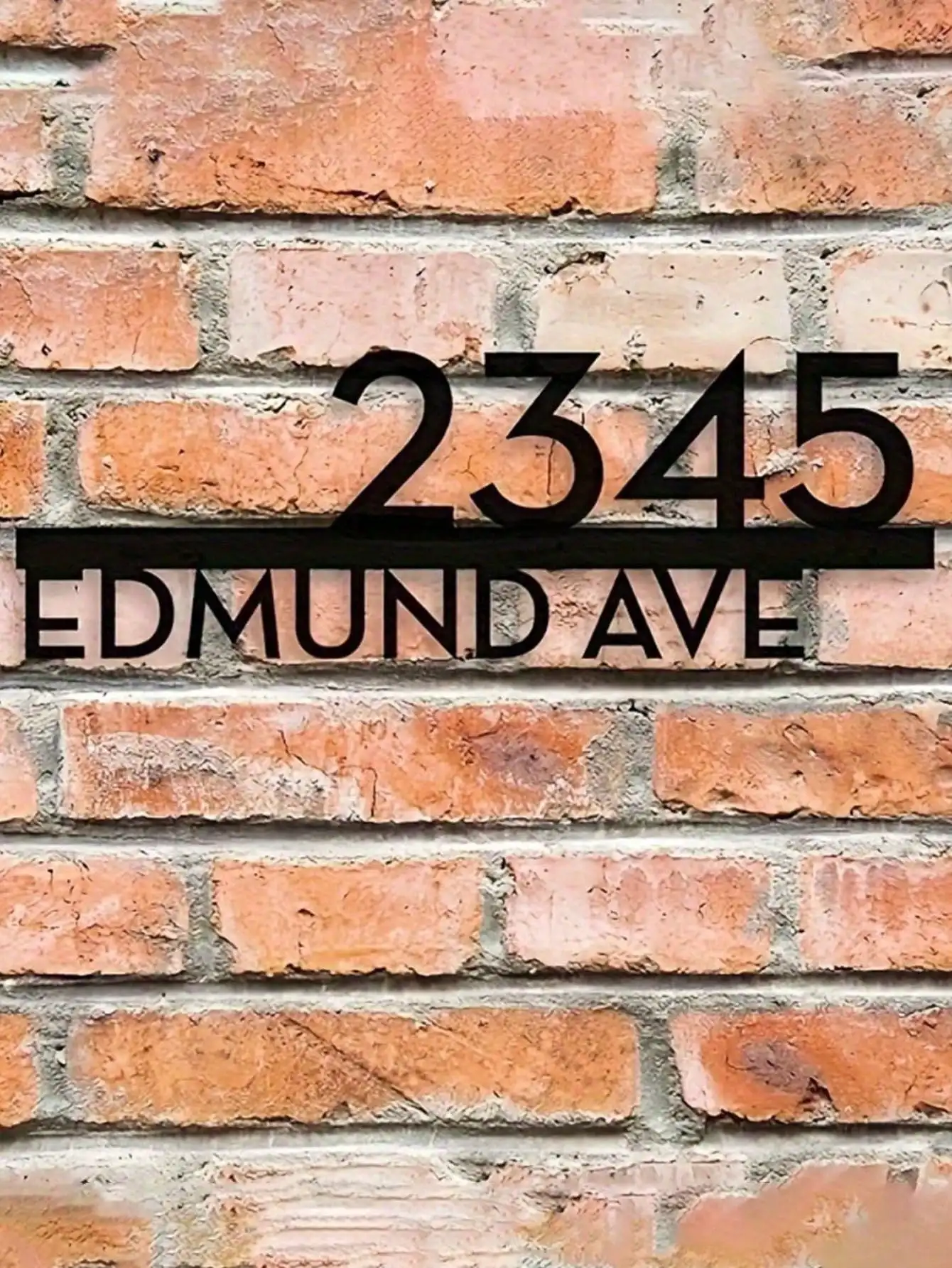 Custom Metal Entrance Sign Waterproof Sculpture Wall Art Decor