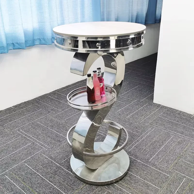 Modern Stainless Steel Hotel Furniture Cake Table Gold for Wedding Banquet Party Decoration