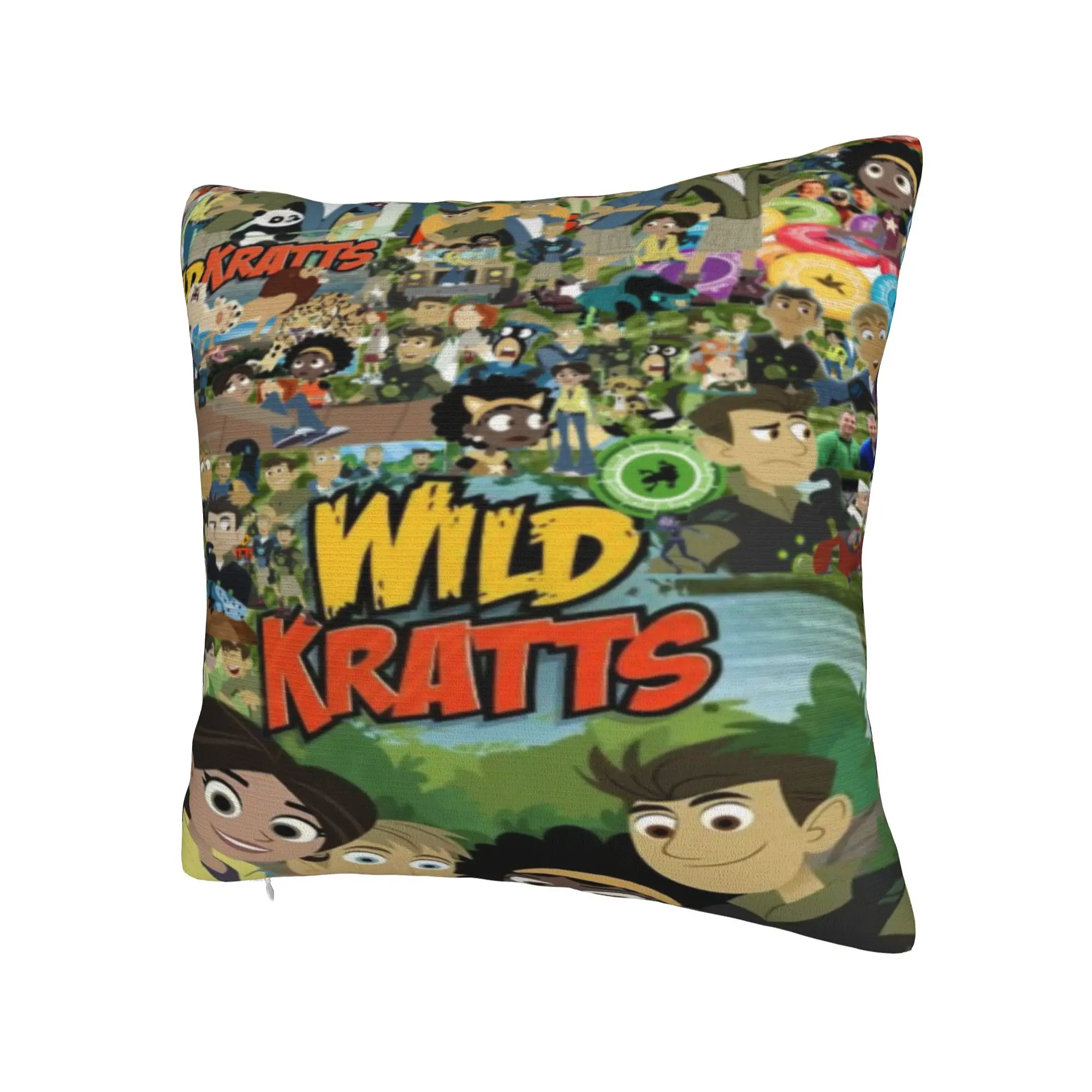 Y2K Seat Wild Kratts Decorations Pillowcases Stuff  Pillow Covers Square Multi-Size