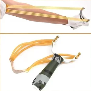 كرة بطاقة مقلاع مموهة قوية ، مقلاع احترافي ، حزمة صيد وإطلاق نار في الهواء الطلق ، اكسسوارات الصيد أفضل 8 بيع عصا المشي الرماية - No3