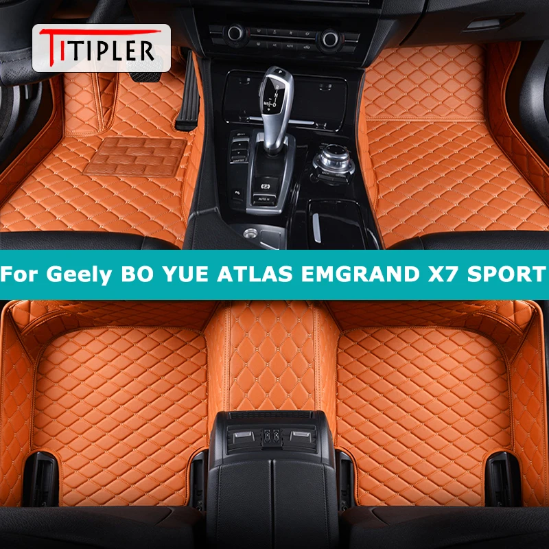 

TITIPLER Custom Car Floor Mats For Geely Atlas Emgrand X7 Sport Auto Carpets Foot Coche Accessorie