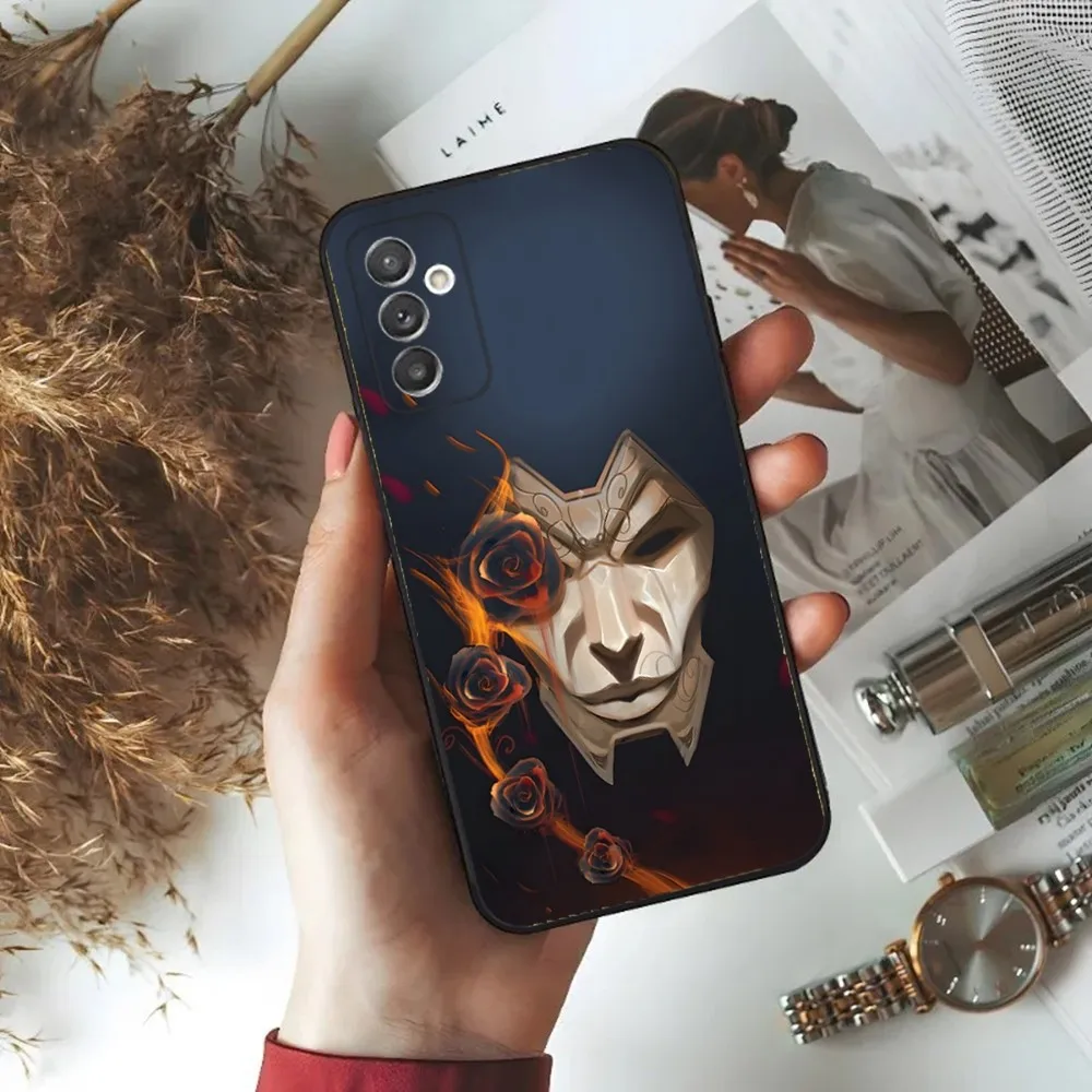 L-LOL K-Khada Jhin Virtuoso Phone Case For Samsung S24,23,22,30,21,10,9,Ultra,Plus,Lite,FE,5G Black Soft Case