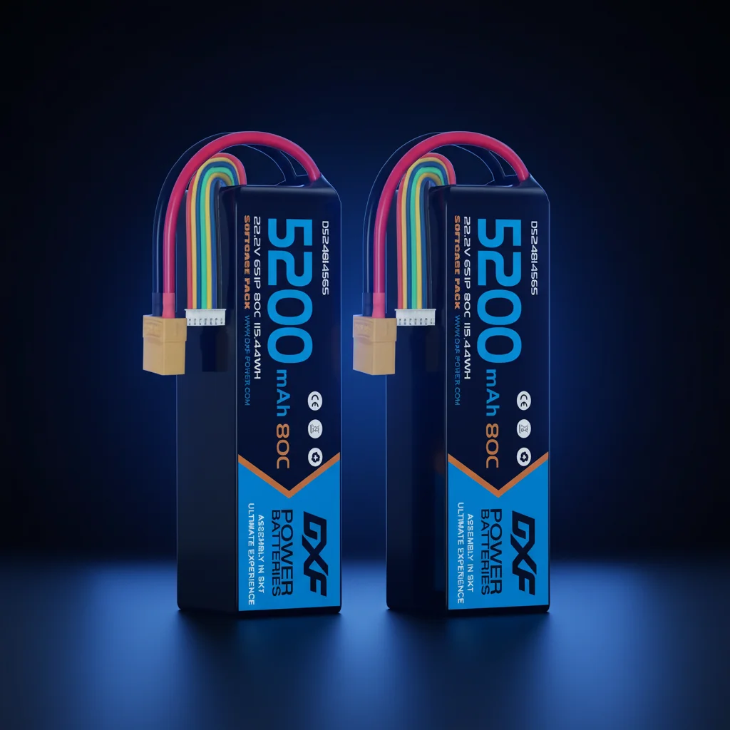 22,2V 6S Lipo 5200mAh Graphen-Akku XT60 XT90 EC5 für RC-Auto RC-Truck RC-Boot Hubschrauber LKW Truggy RC-Hobby