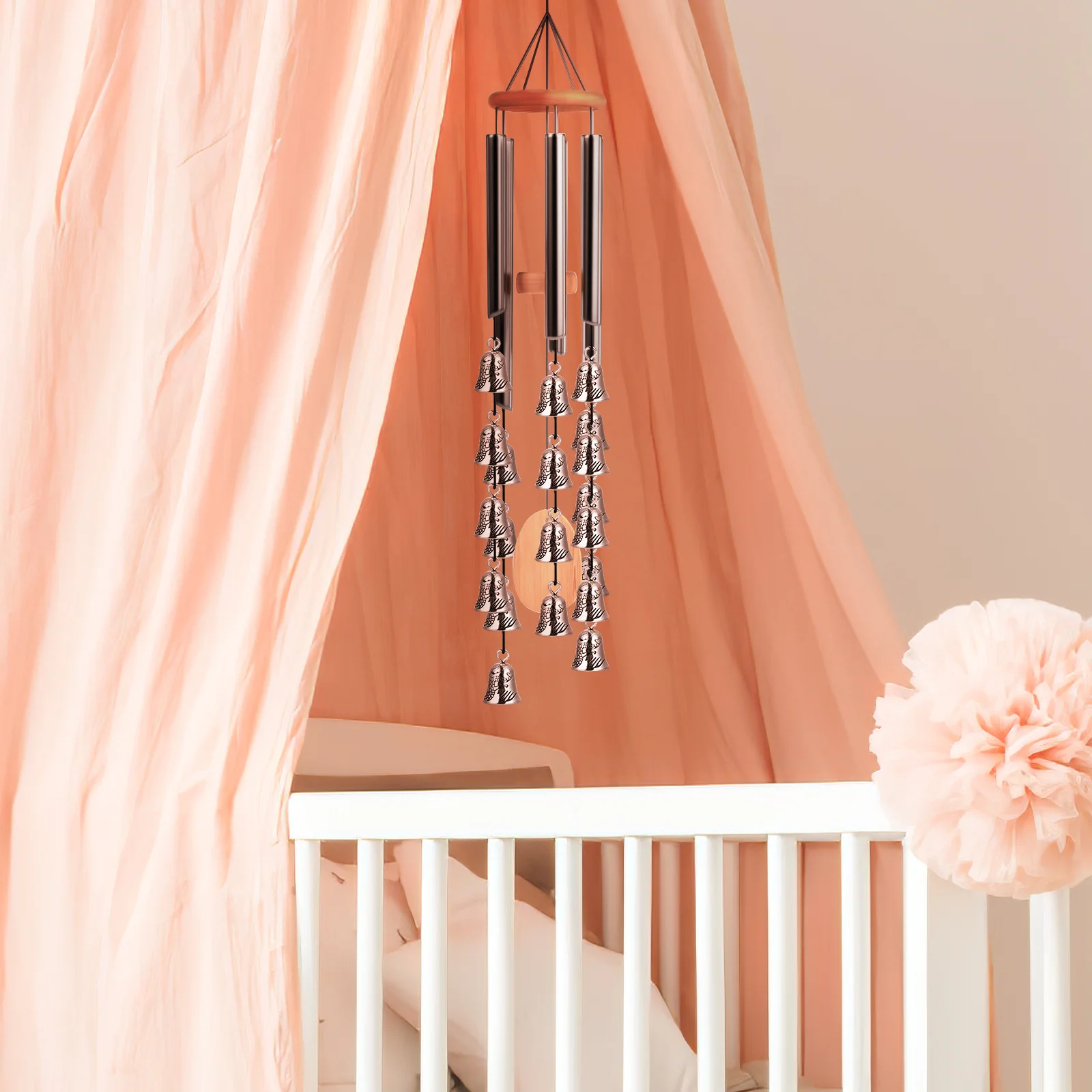 

20Pcs Small Mini Alloy Bells Silver Charms Jewelry Making Supplies Necklace Bracelet DIY Crafts Festival Decorations