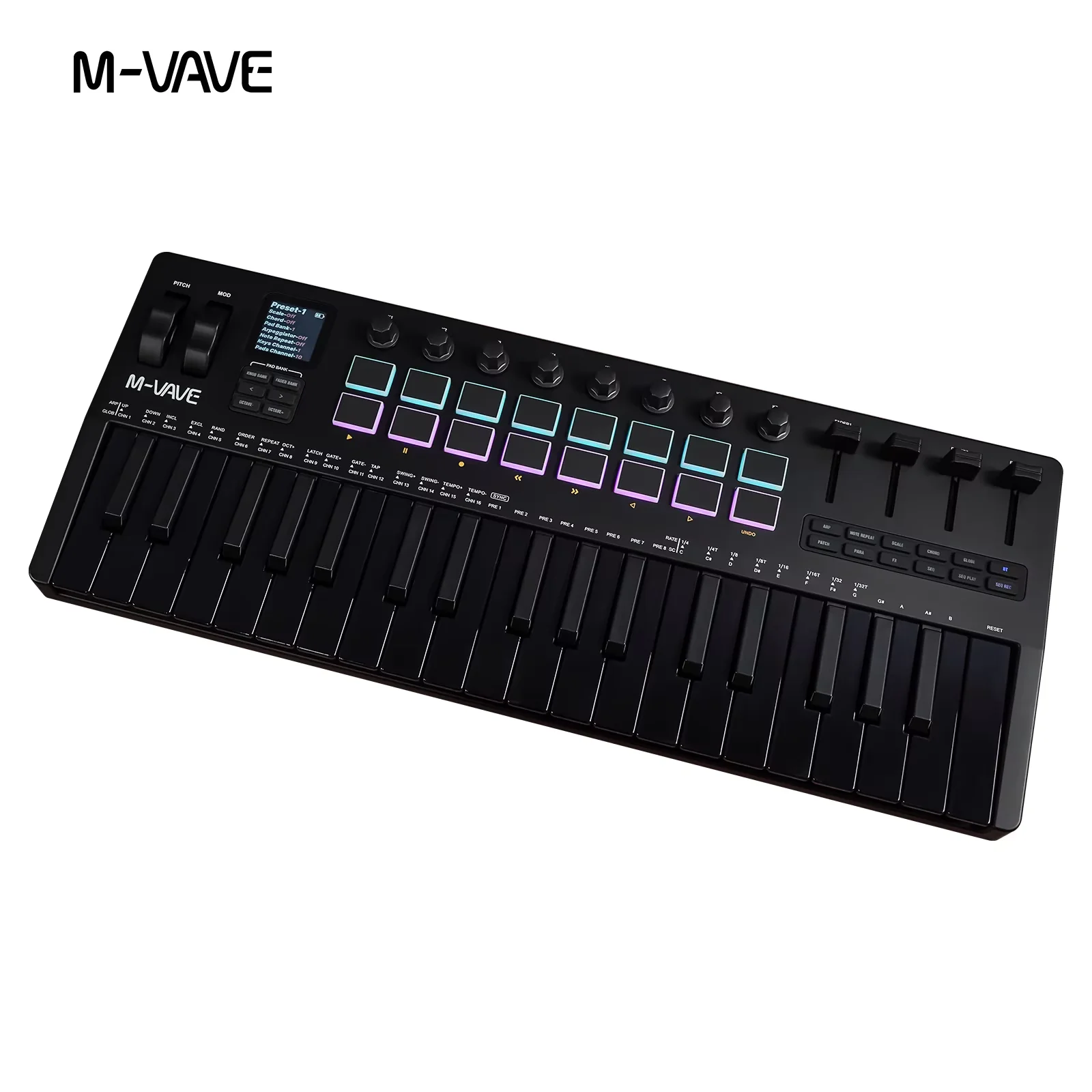 M-VAVE SMK-37 PRO – 37-клавишн – обзор и цена Midi Controller Pad