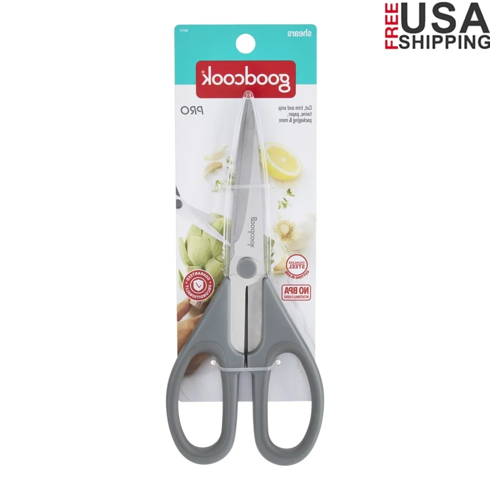 

High-Carbon Stainless Steel Kitchen Shears Ergonomic Non-Slip Handles Precision Blades All-Purpose Cutting Tool Herbs Packaging