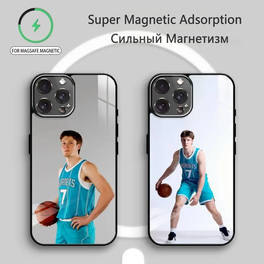 

B-Basketball Star K-Kon Knueppel Phone Case For iPhone17,16,15,14,13,12,11 Plus,Pro Max Magnetic For Magsafe Wireless Charging