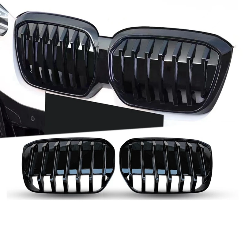 

2 шт. передняя решетка для почек для BMW IX3 2020-2022, автомобильный бампер, капот, сетка, вентиляционное отверстие, крышка радиатора