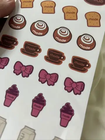 Pegatinas de Rhode DIY, pegatinas de dibujos animados, calcomanías para teléfono, álbum de recortes, bolsa de compras portátil, pegatinas estéticas de Graffiti DIY