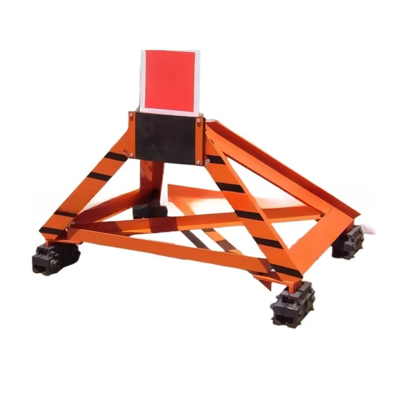 Fixed baffle hydraulic car stopper