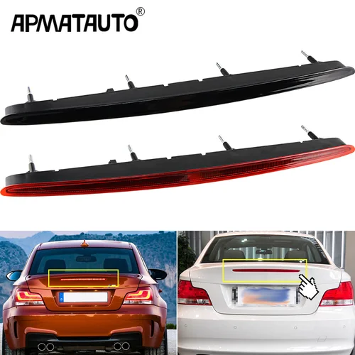Imagen 1 del producto Tercera luz de freno LED 12V para BMW 1 Series M 128i 135i 2008-2013 E82 E87 E88 lámpara de señal de montaje alto 63257164978